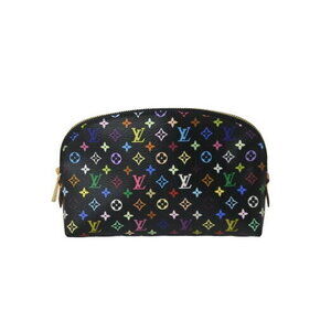 Louis Vuitton Takashi Murakami Pouch Cosmetic Black Multicolor